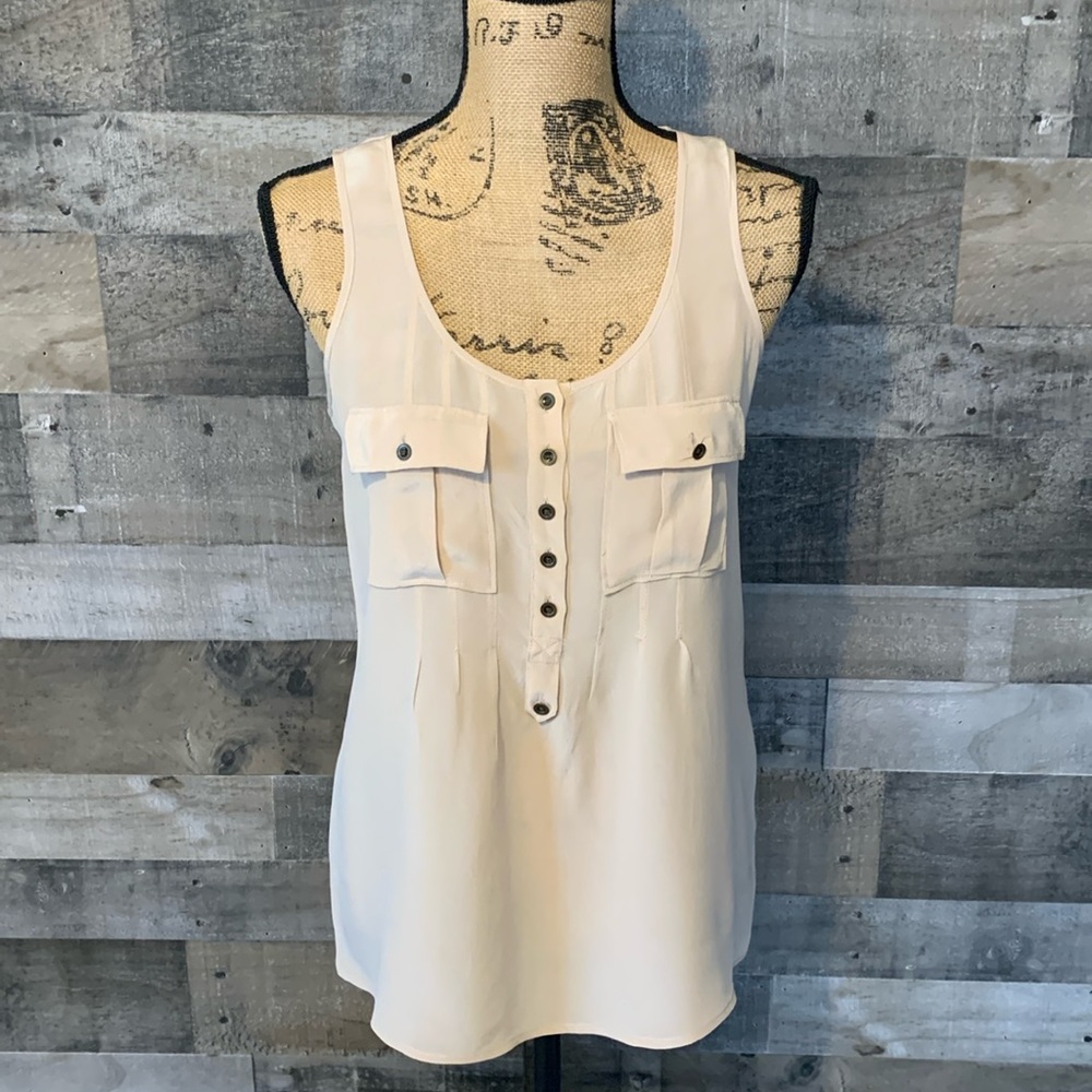 Broadway & Broome Silk Tank Top